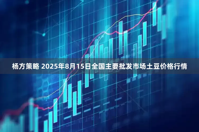 杨方策略 2025年8月15日全国主要批发市场土豆价格行情
