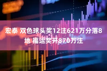 宏泰 双色球头奖12注621万分落8地 福运奖开870万注